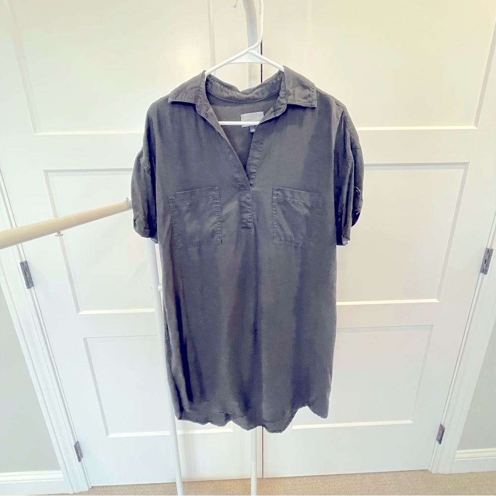 Universal Thread Lycel Collared Black Dress Size Medium